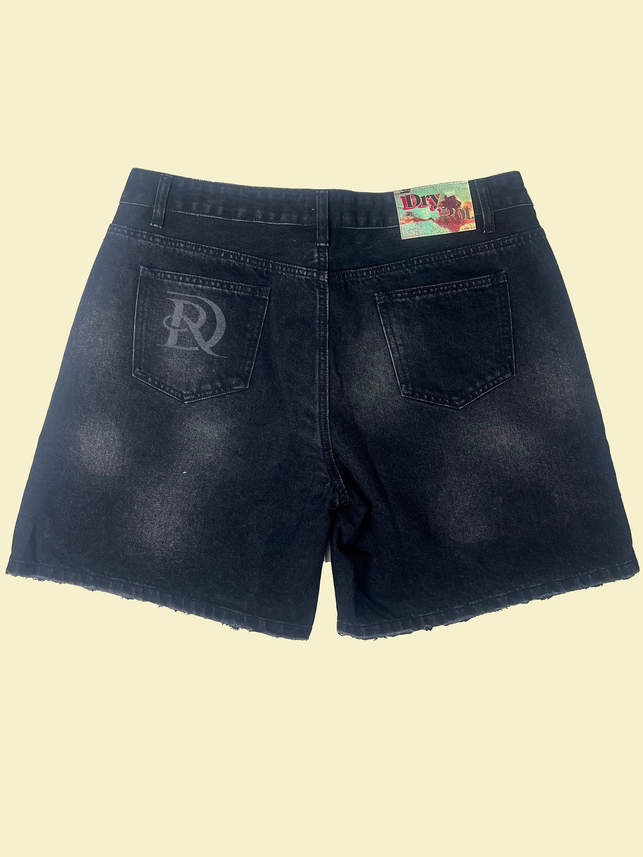 DRY ROT DARK HOLE DENIM SHORTS