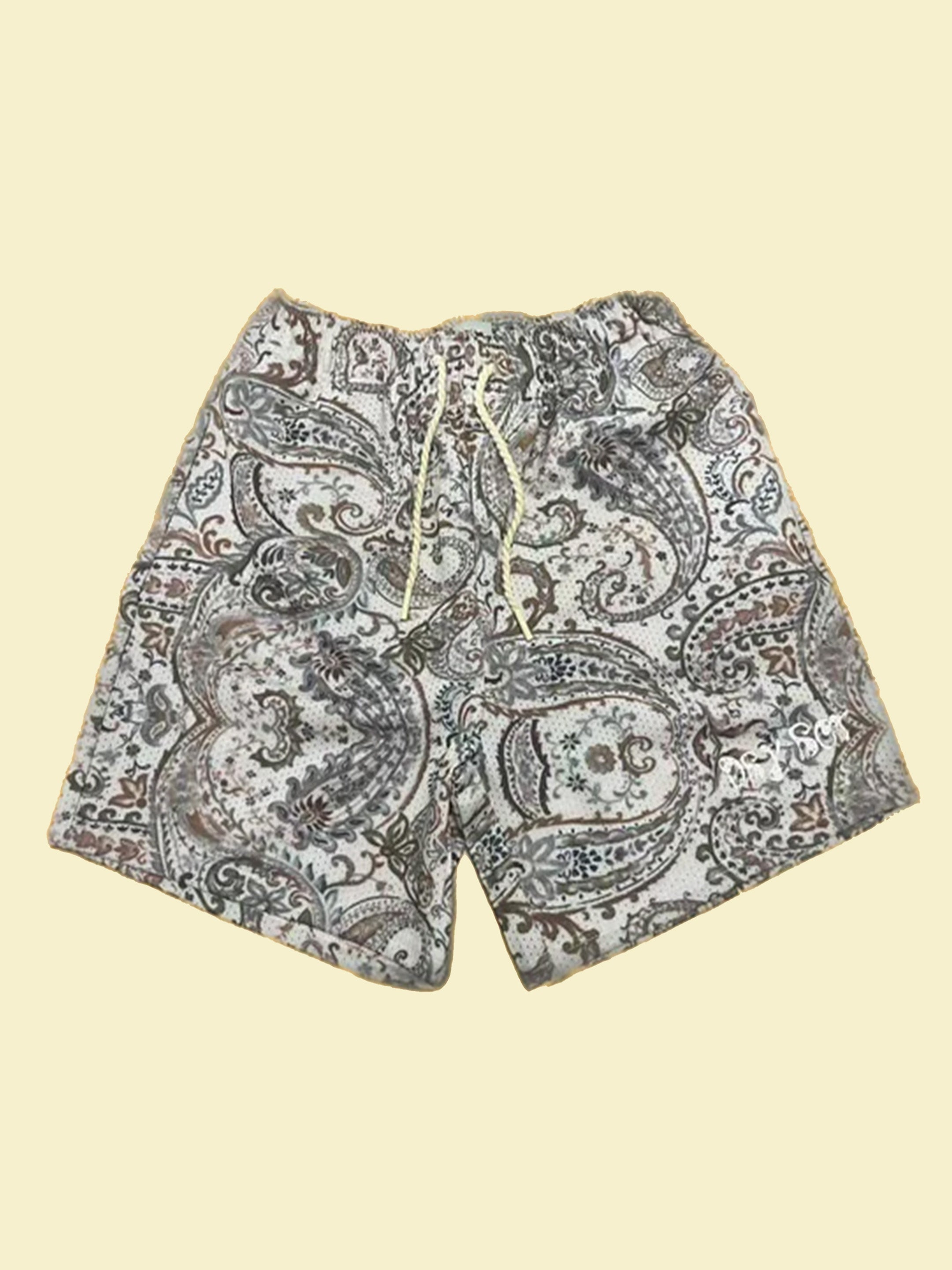 DRY ROT PAISLEY SHORTS TAN