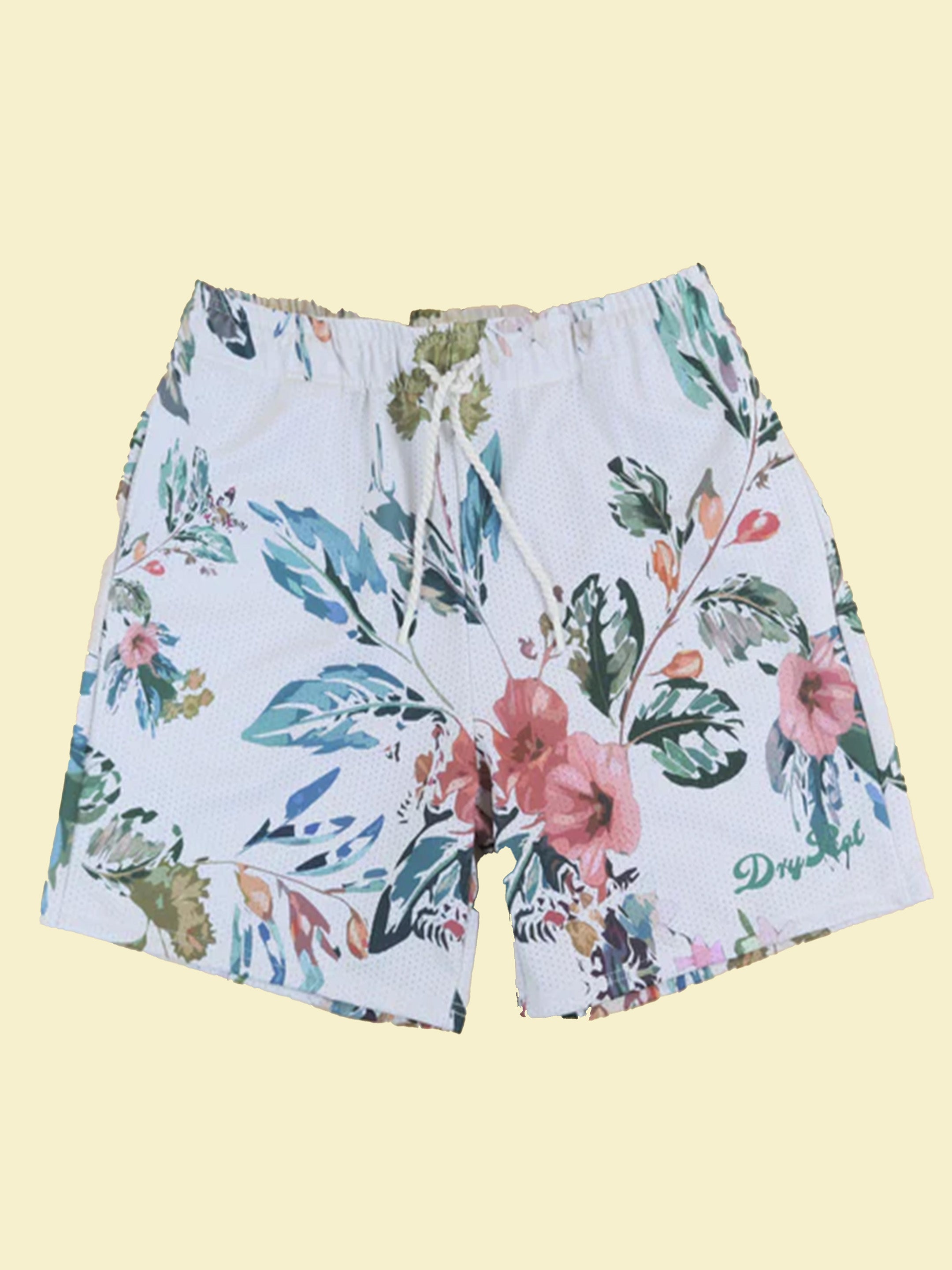 DRY ROT FLORAL SHORT TAN