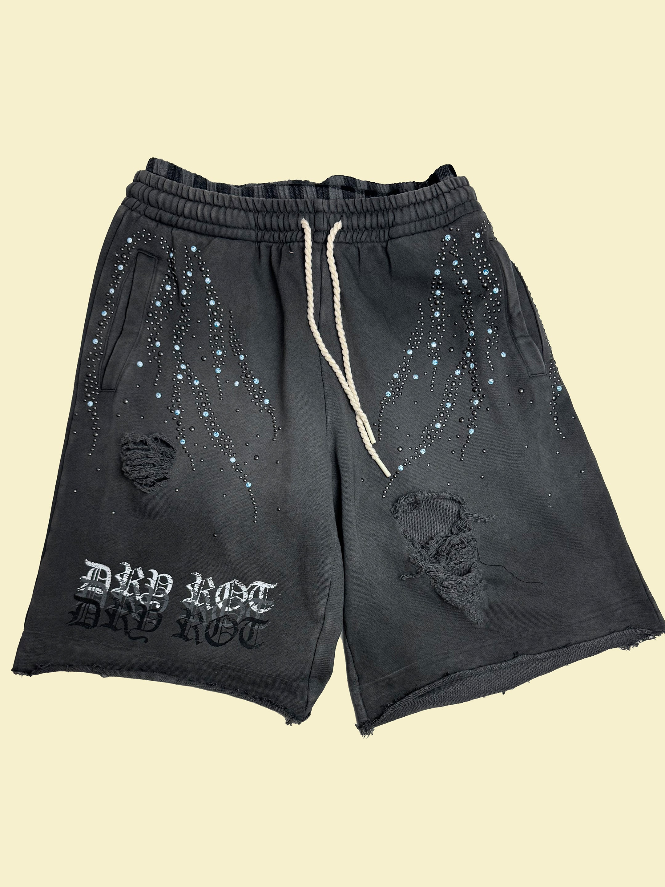 DRY ROT Midnight Fray COTTON SHORTS