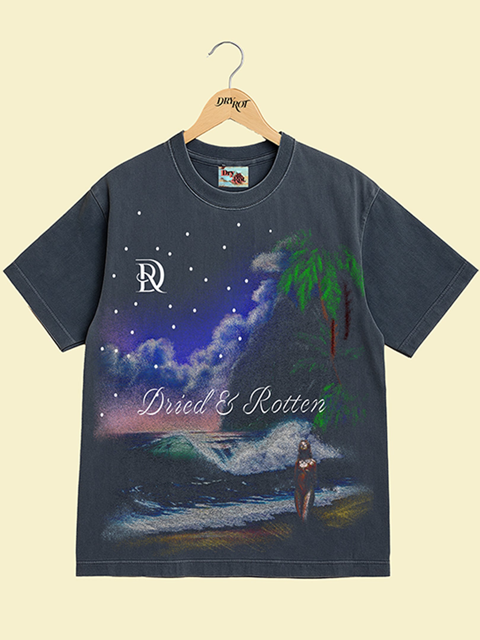 DRY ROT OFFSHORE OVERSIZED TEE GREY