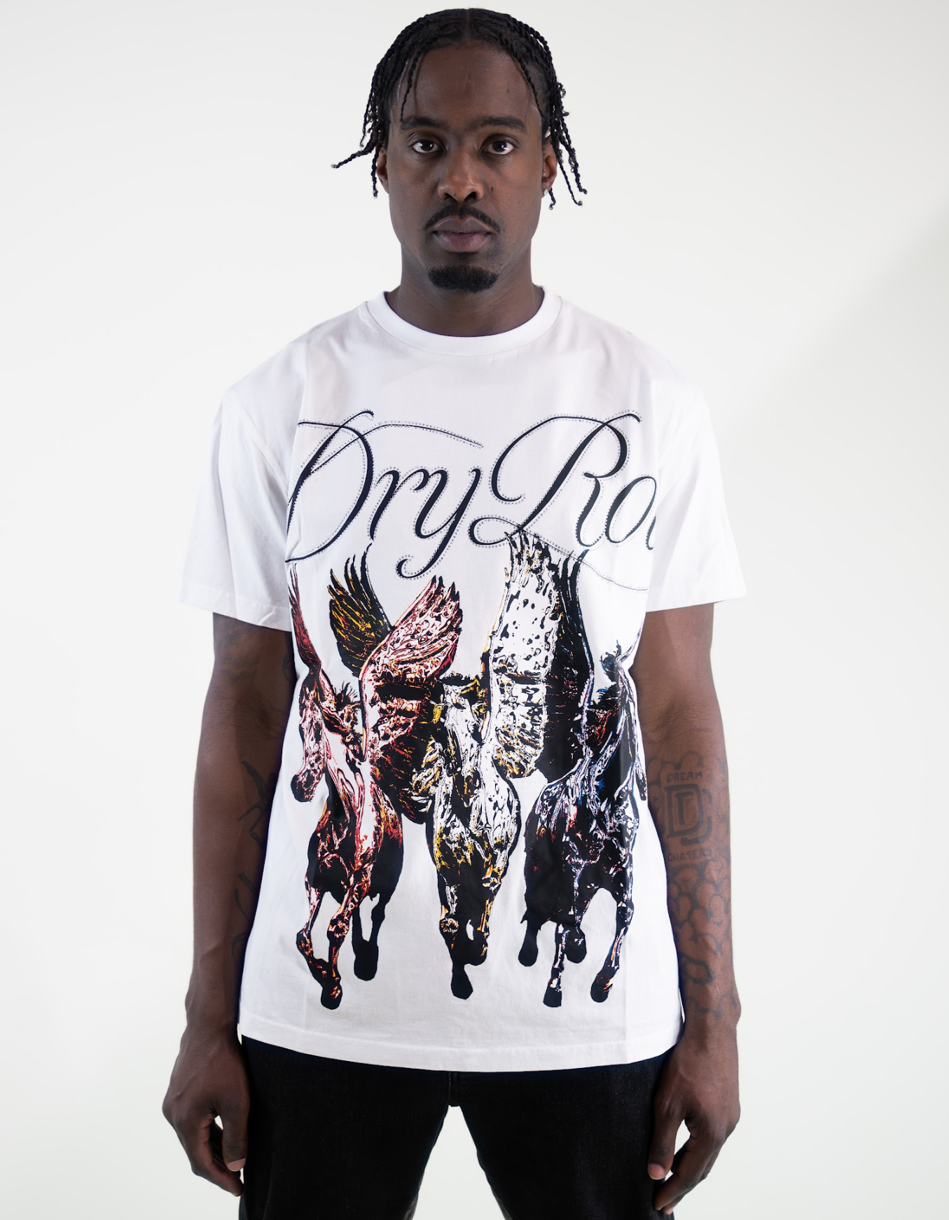DRY ROT PEGASUS TEE WHITE
