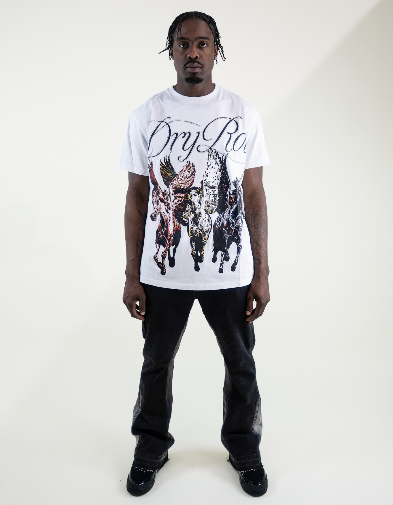 DRY ROT PEGASUS TEE WHITE