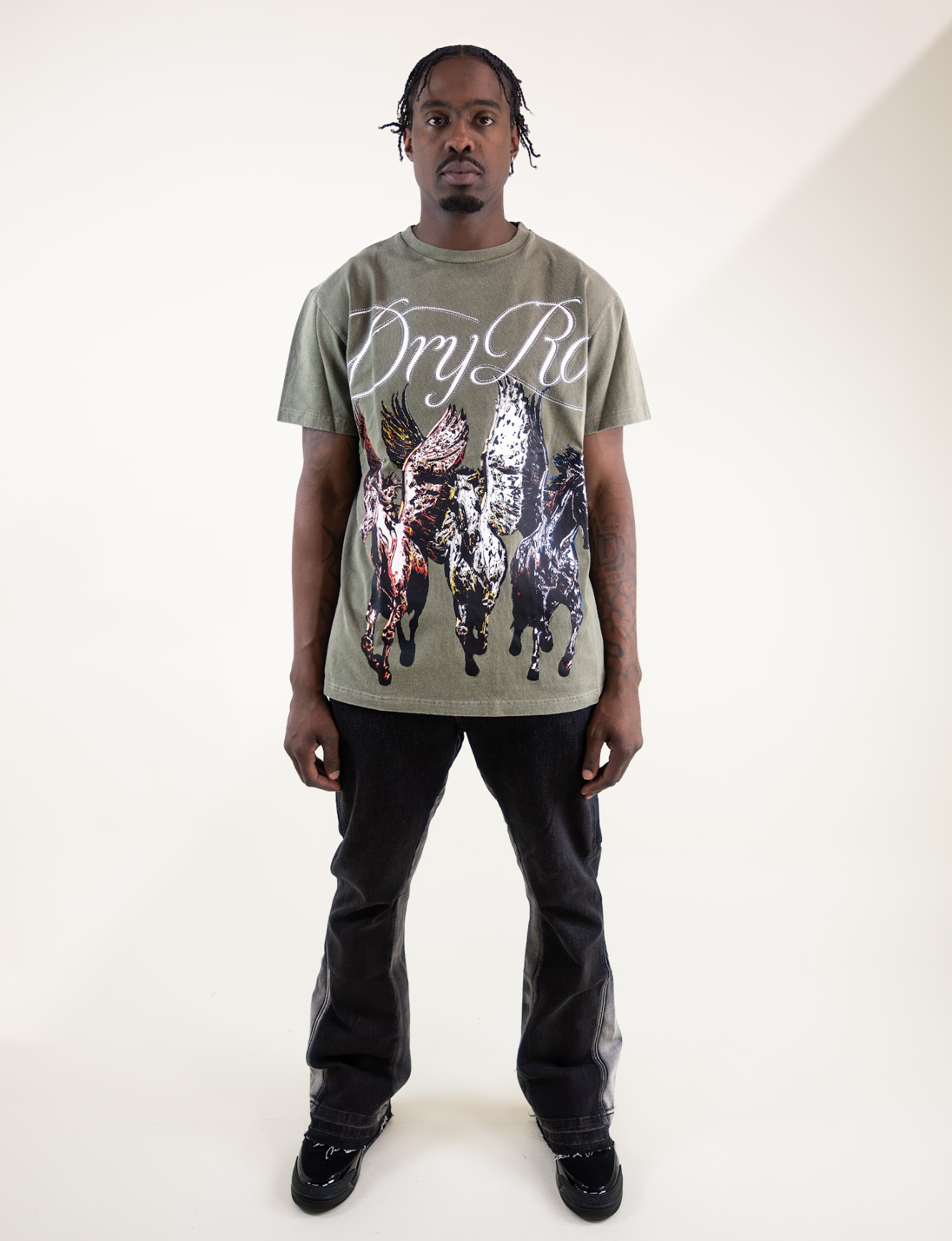 DRY ROT PEGASUS TEE GREEN