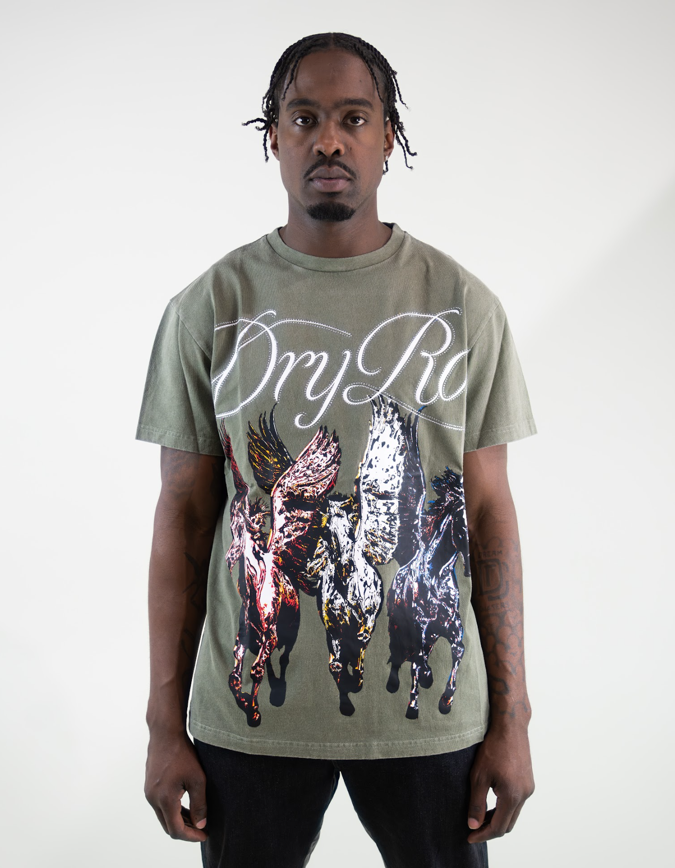 DRY ROT PEGASUS TEE GREEN