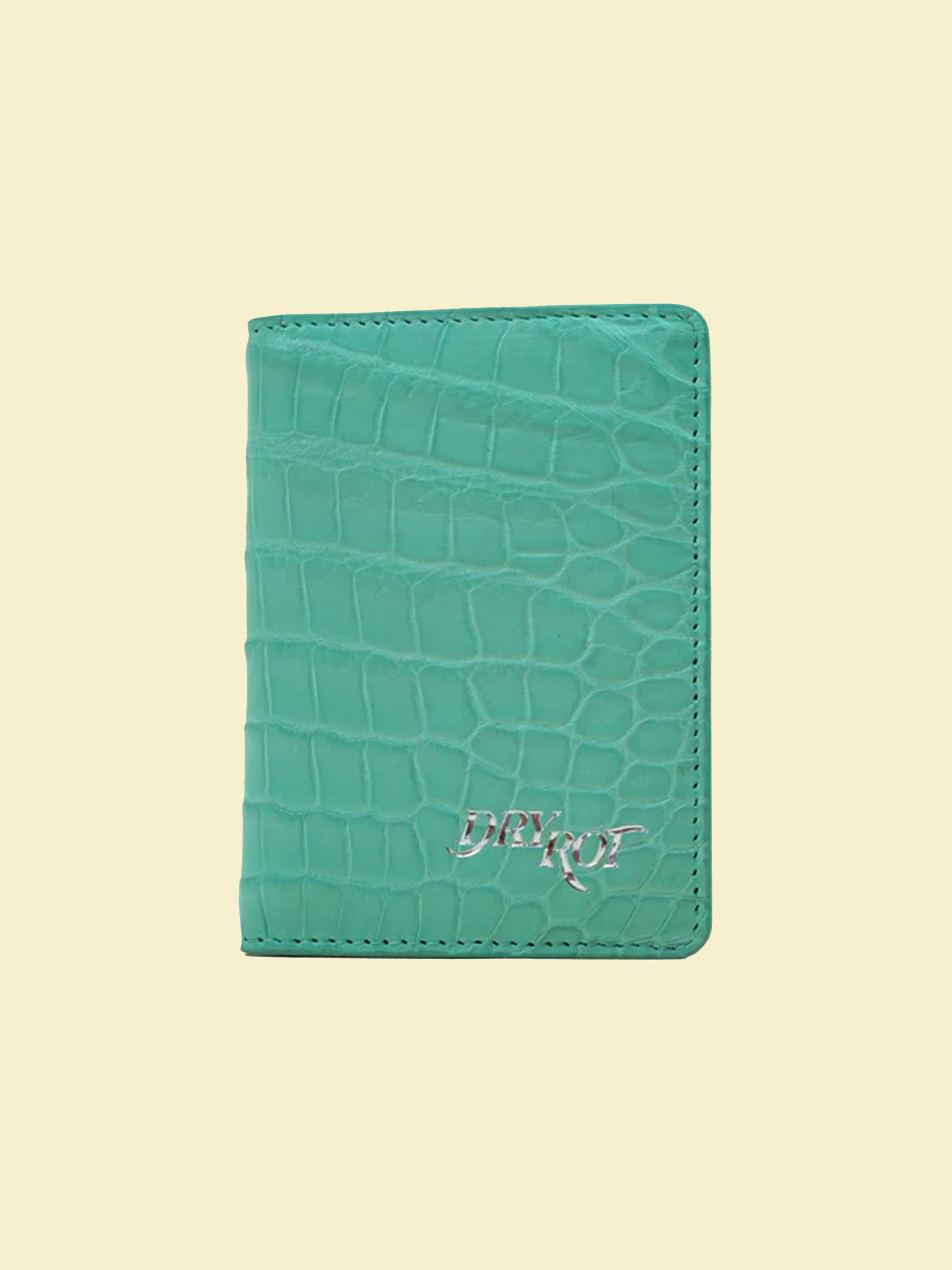 EXOTIC WALLET CROC TEAL
