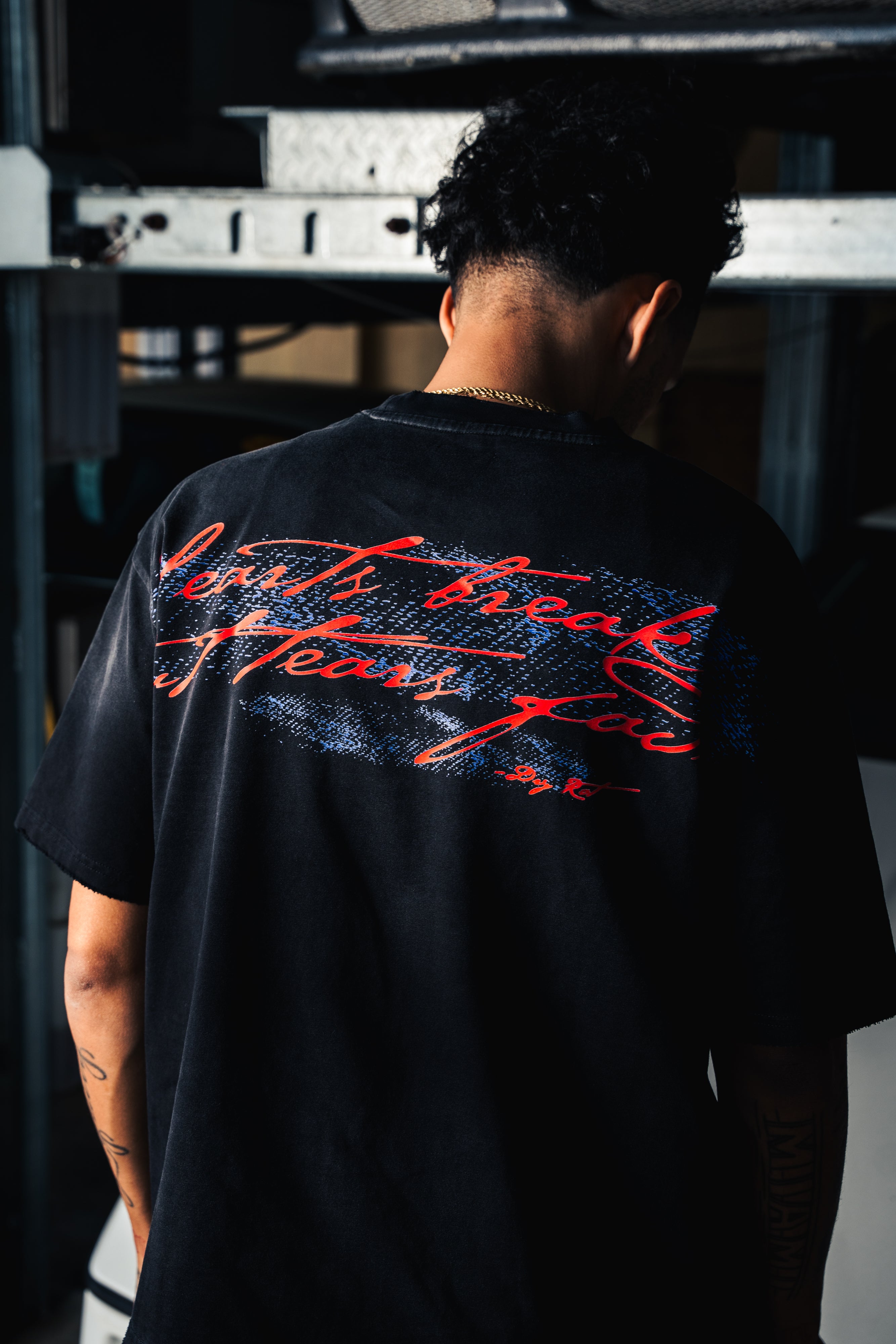 DRY ROT OVER SIZED DRY CRY TEE BLACK