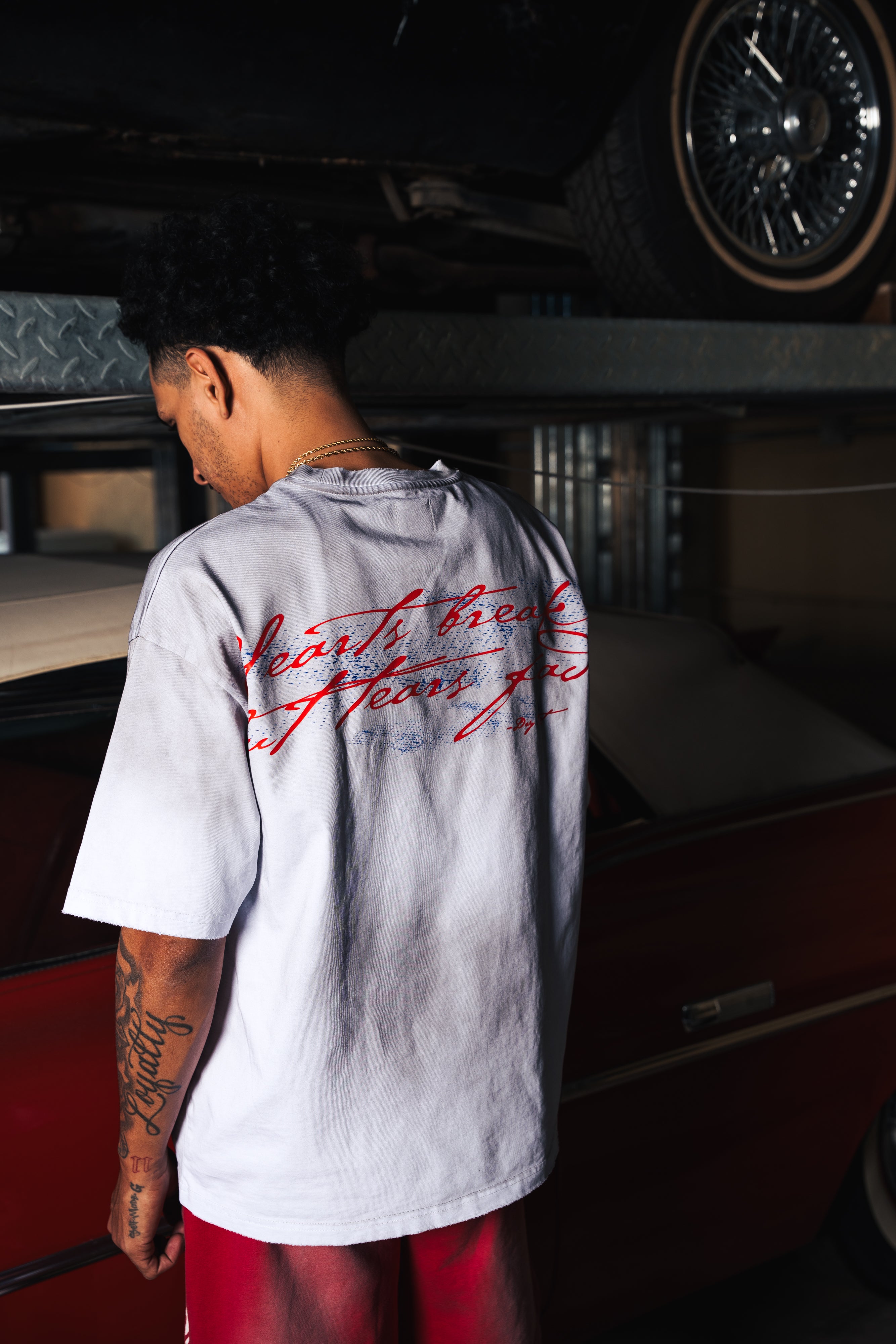 DRY ROT OVER SIZED DRY CRY TEE WHITE