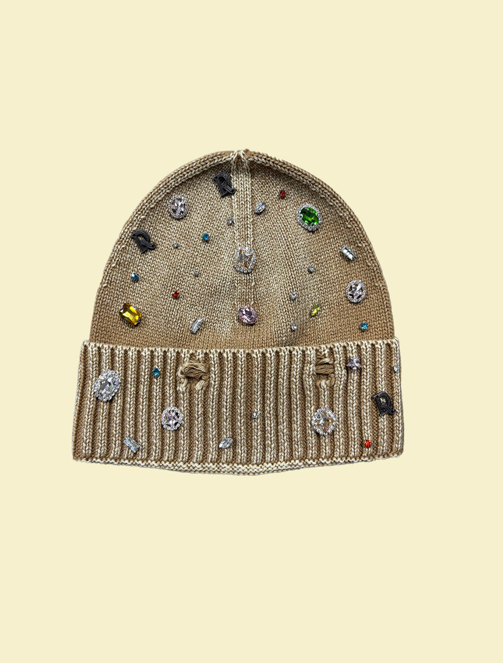 DRY ROT TAN ACID WASH GEM BEANIE