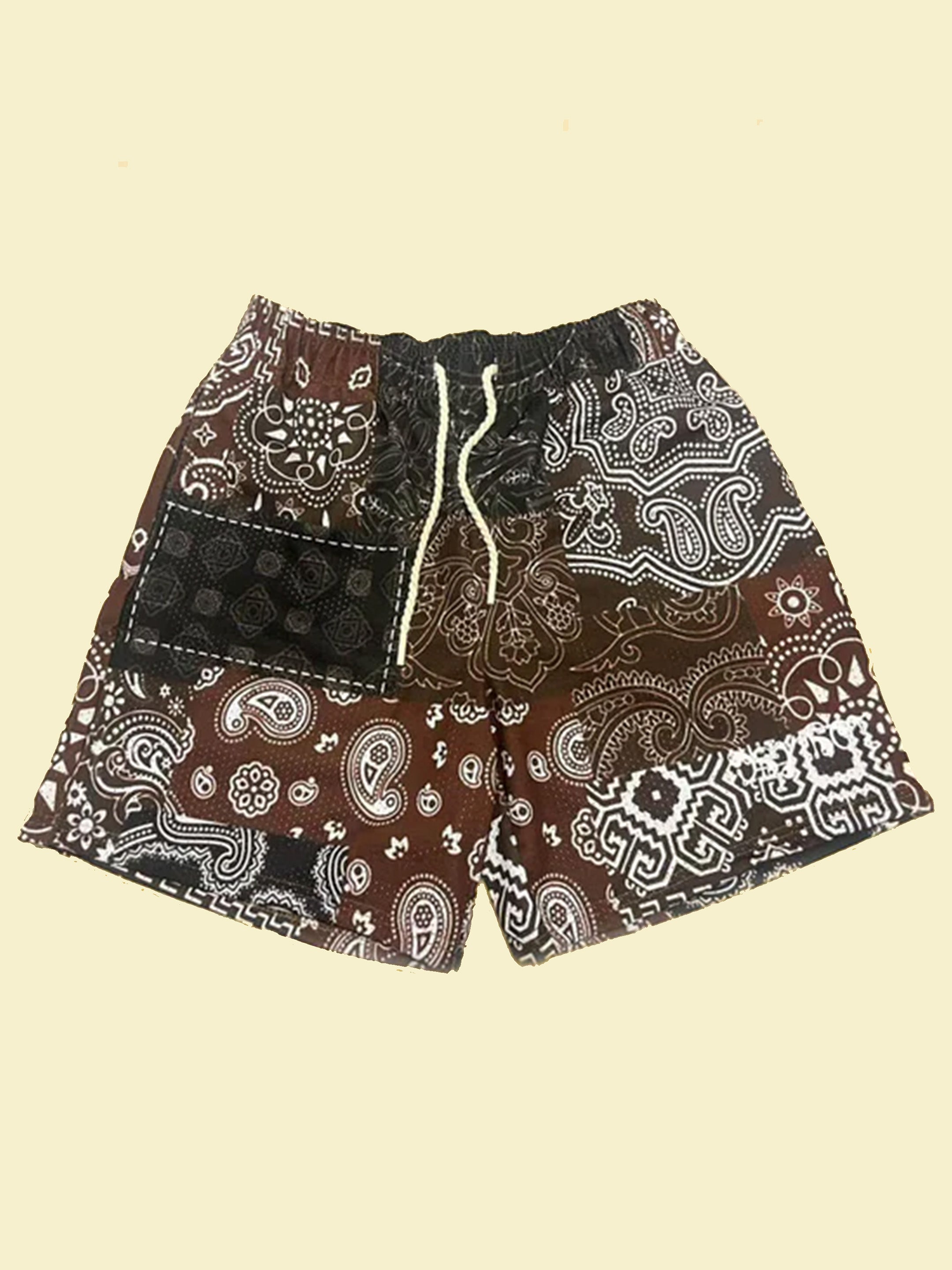 DRY ROT PAISLEY SHORTS BROWN