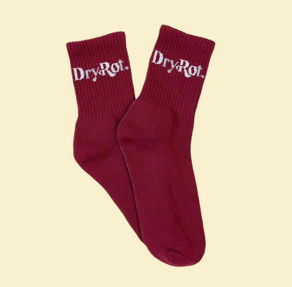 DRY ROT BURGUNDY SOCKS
