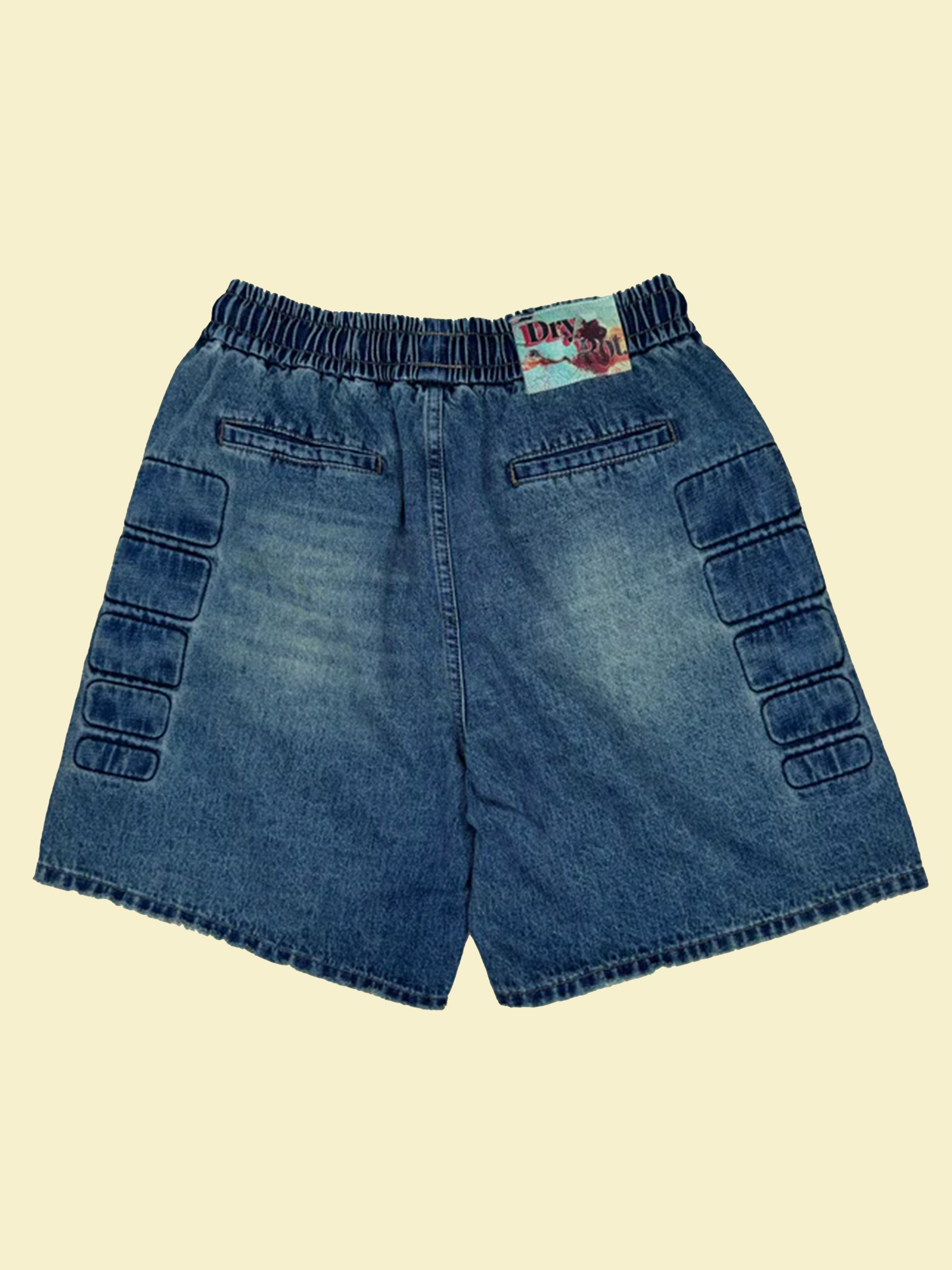 DRY ROT DENIM GOODS SHORT BLUE WASH