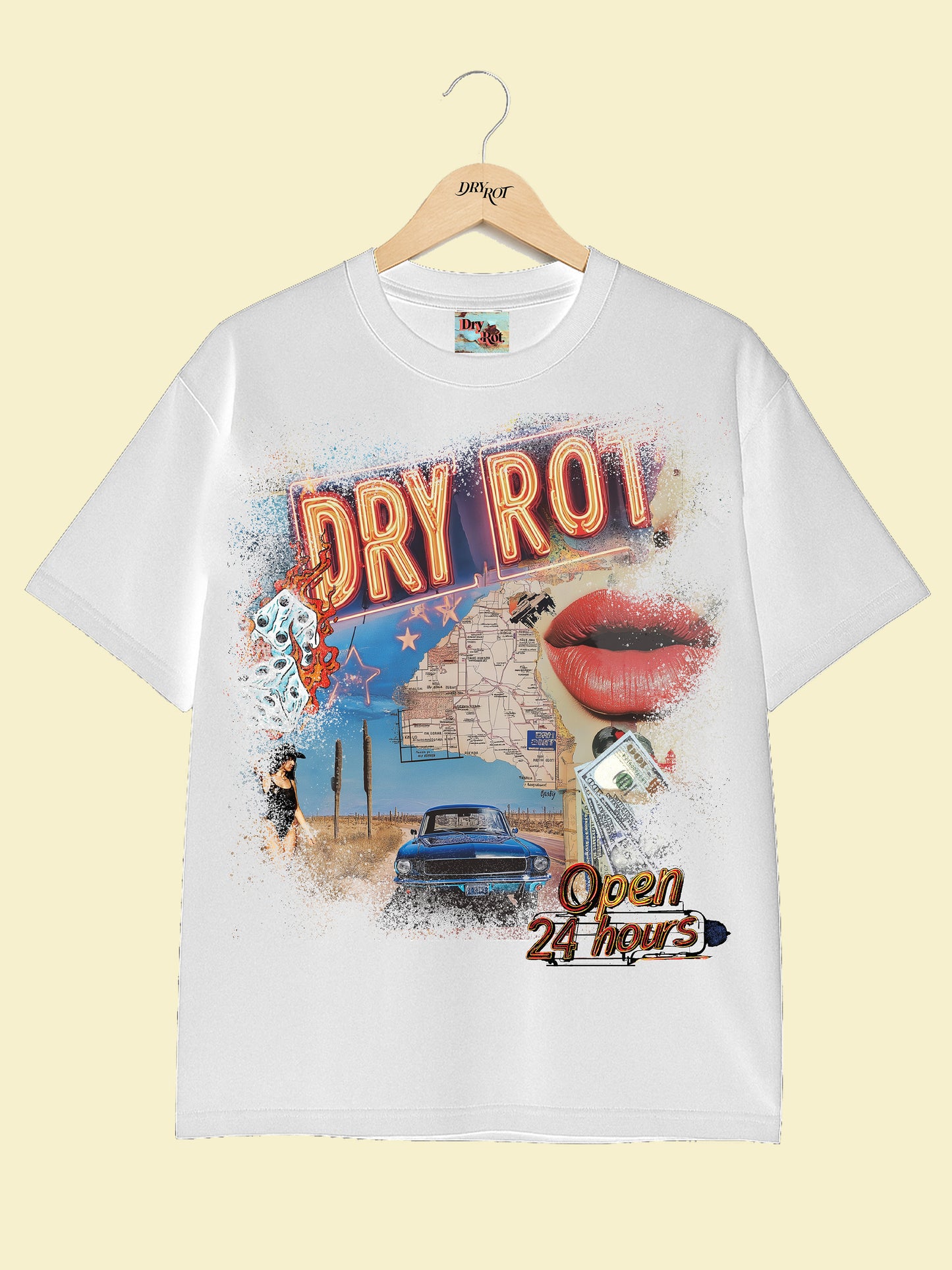 DRY ROT OVER SIZED GUEST TEE WHITE