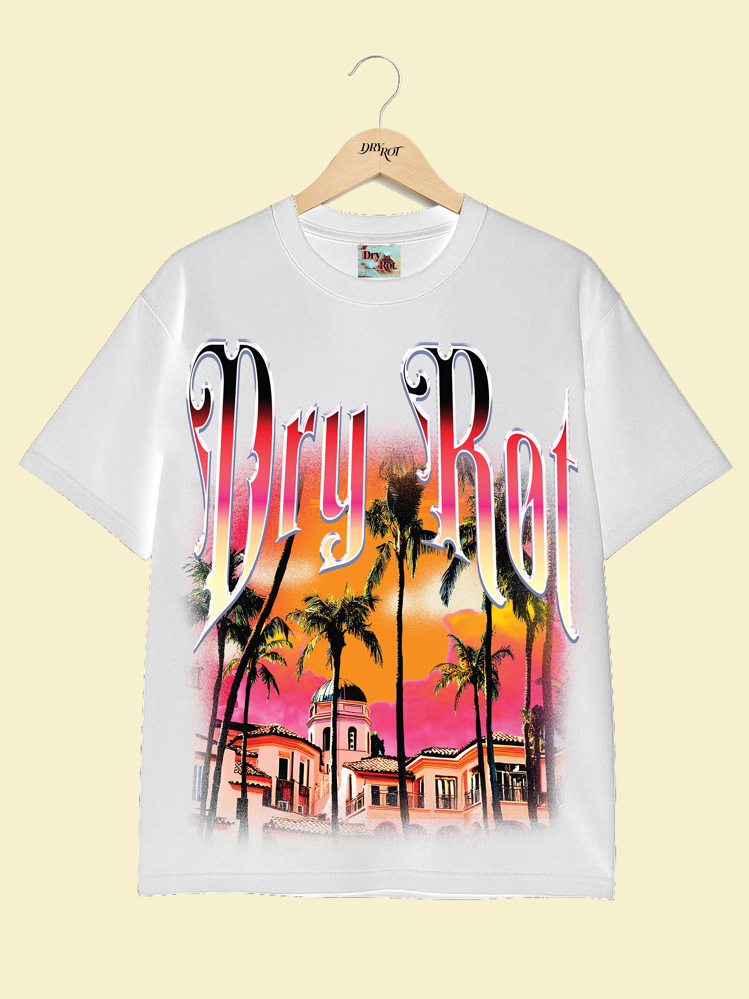 DRY ROT STASH HOUSE TEE WHITE