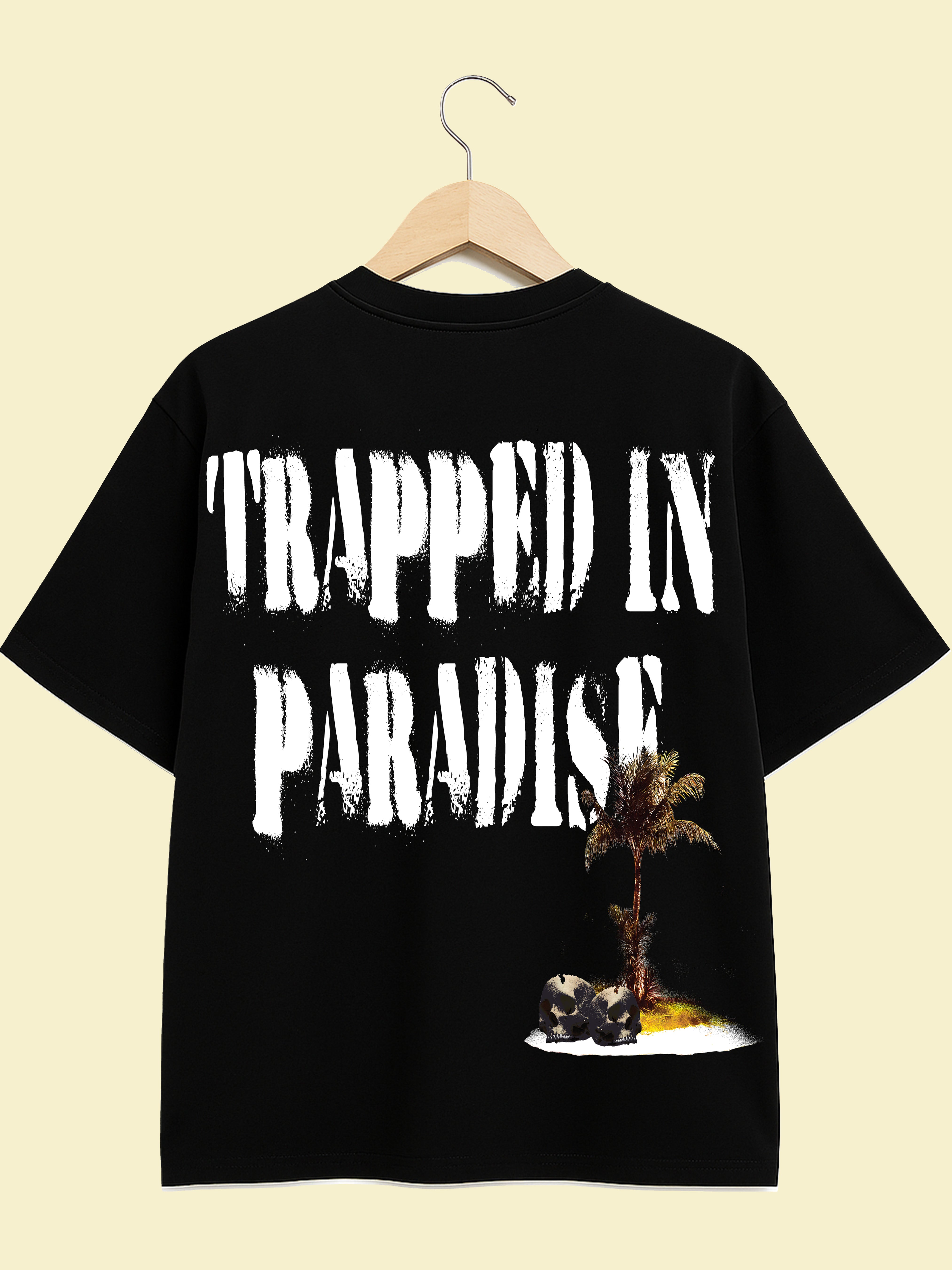 DRY ROT TRAPPED IN PARADISE TEE BLACK