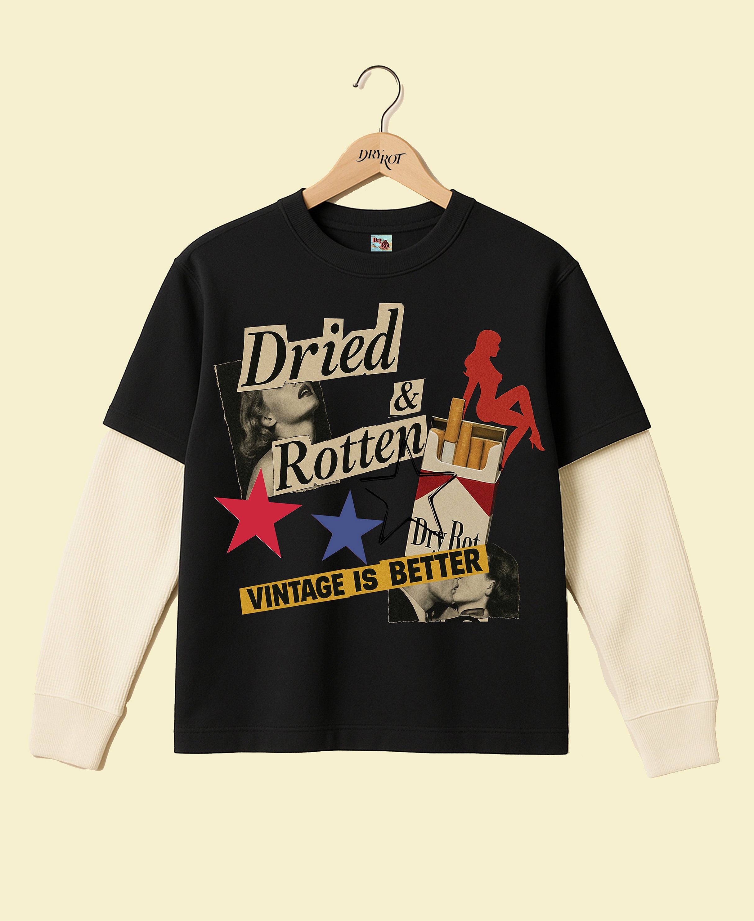 DRY ROT COLLAGE L/S WAFFEL THERMAL