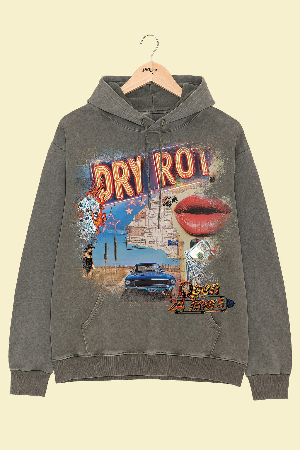 DRY ROT GUEST HOODIE GREEN