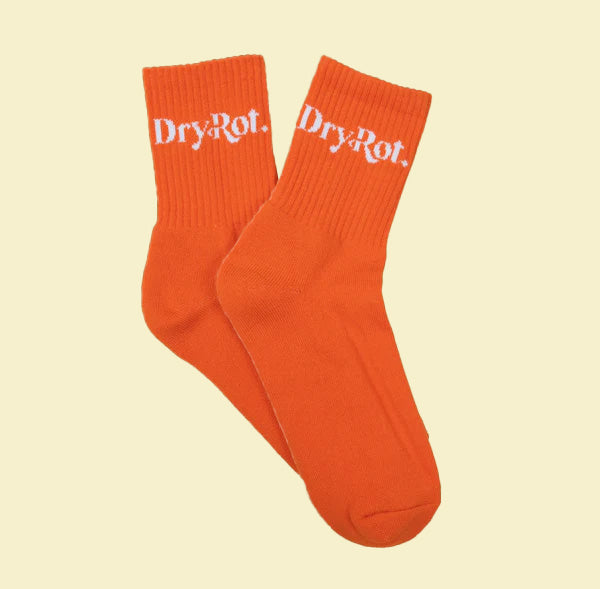 DRY ROT ORANGE SOCKS