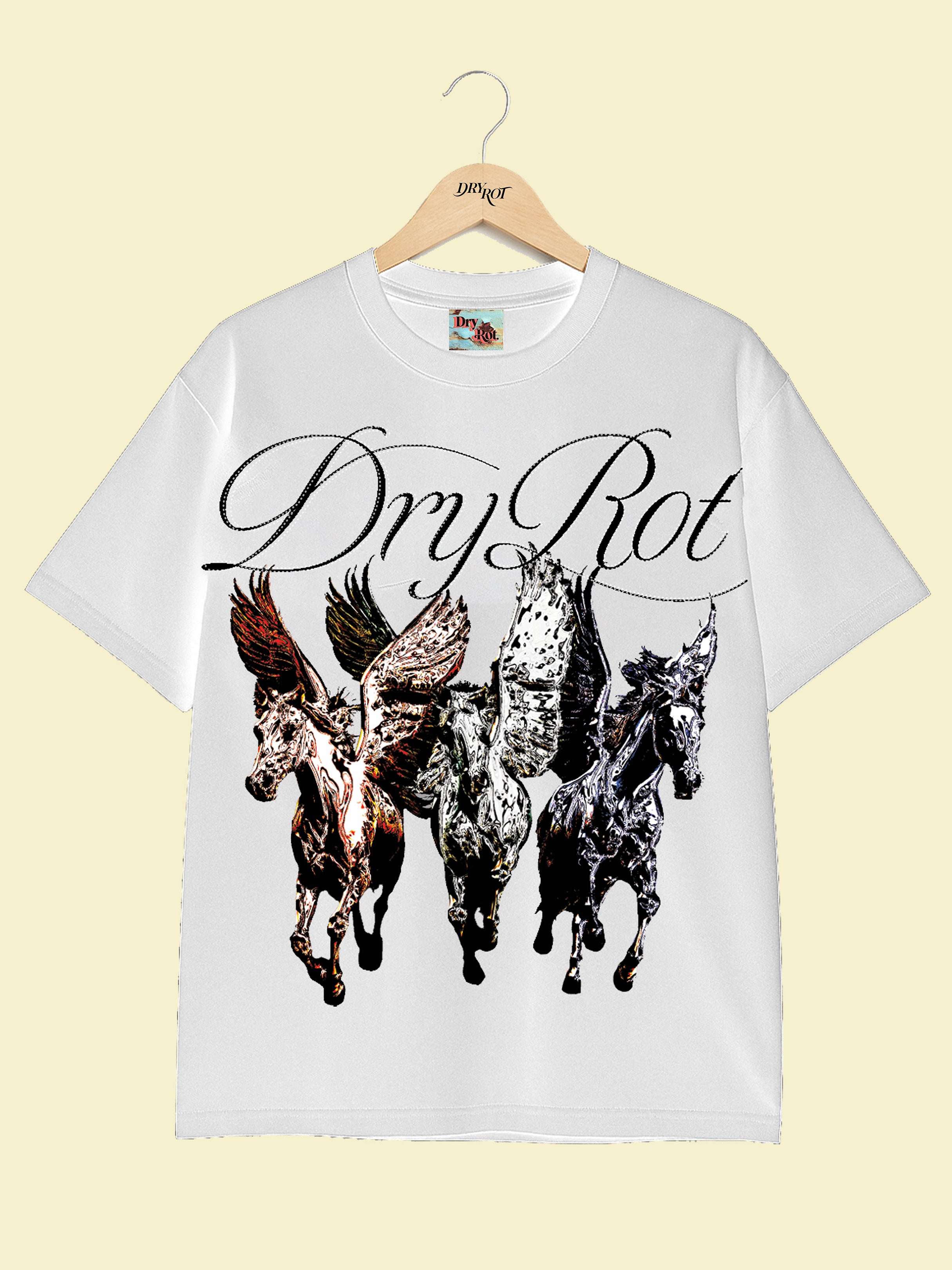 DRY ROT PEGASUS TEE WHITE