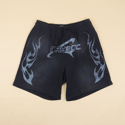 DRY ROT ROUGH RIDER COTTON SHORTS BLACK