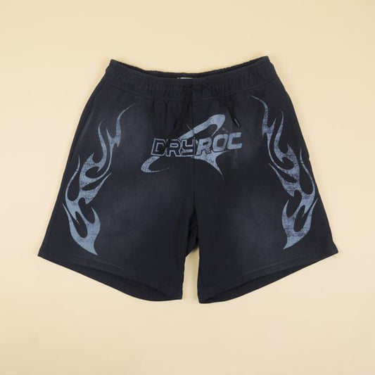 DRY ROT ROUGH RIDER COTTON SHORTS BLACK