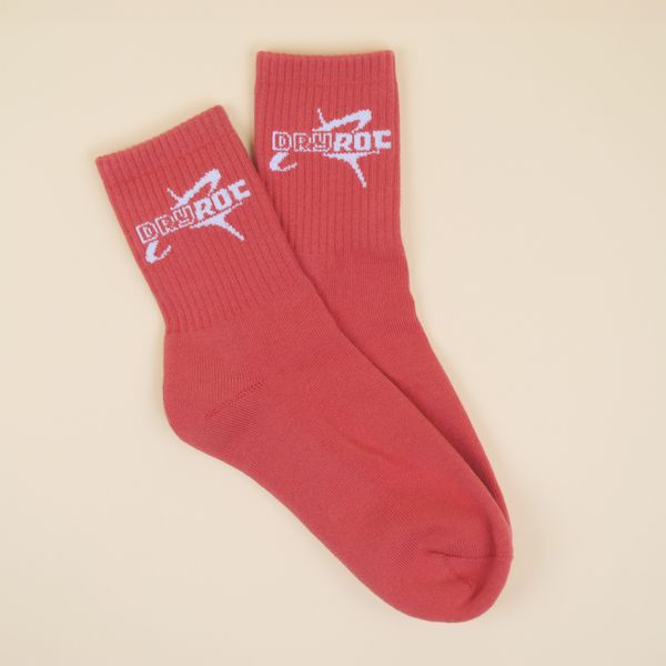 DRY ROT ORBIT CREW SOCKS RED