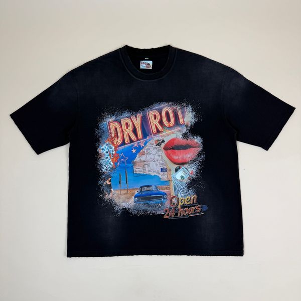 DRY ROT OVER SIZED GUEST TEE BLACK