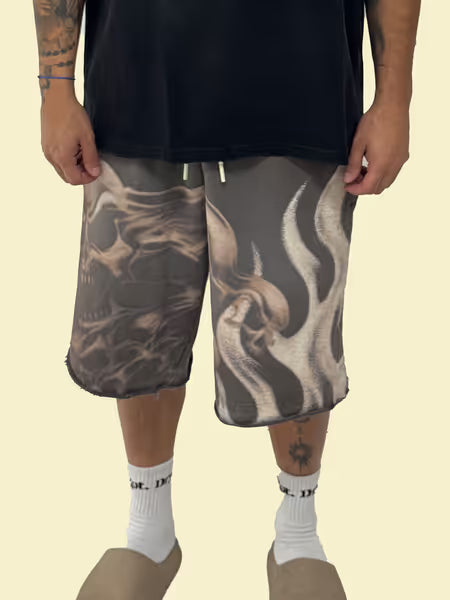 DRY ROT ROTTEN SCREAM COTTON SHORTS