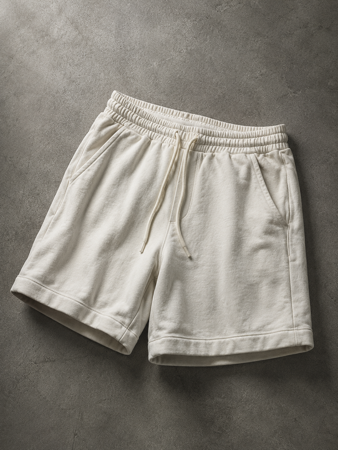 DRY ROT DRIED VINTAGE COTTON SHORT CREAM