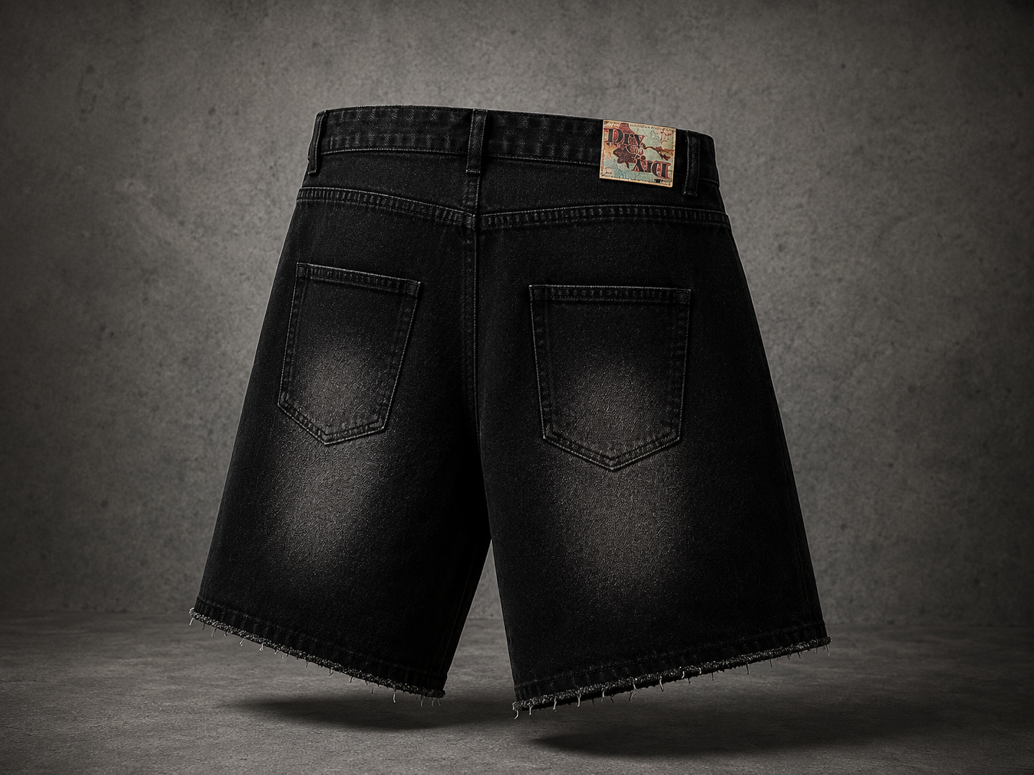 DRY ROT LEATHER PATCH SHORTS
