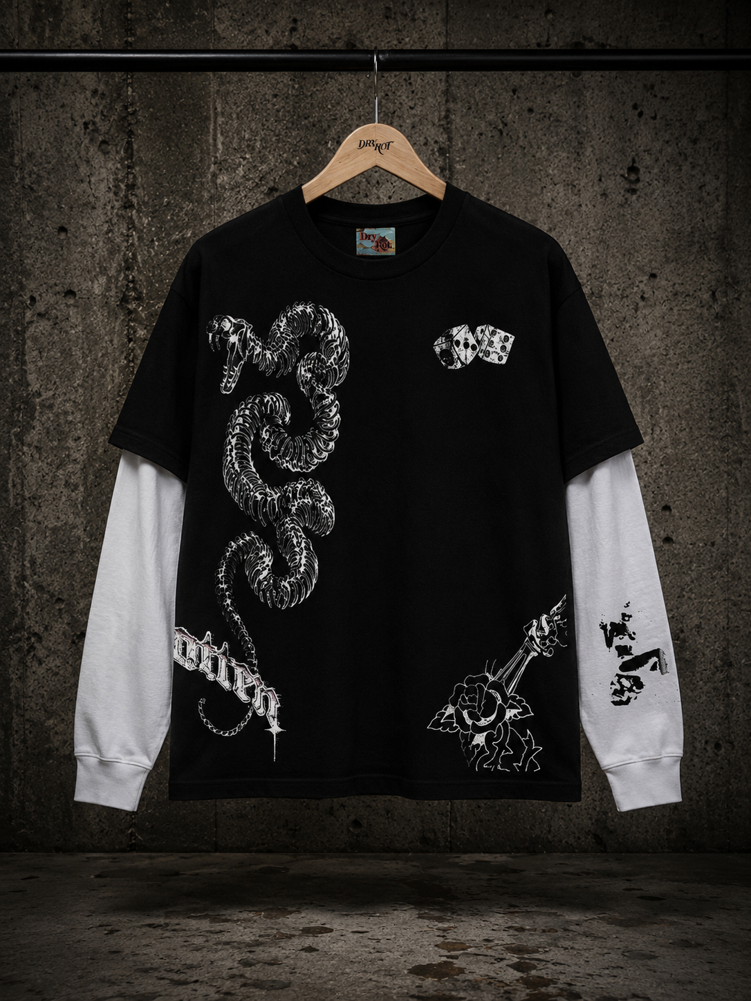 DRY ROT 4,5,6 DOUBLE LAYER L/S TEE
