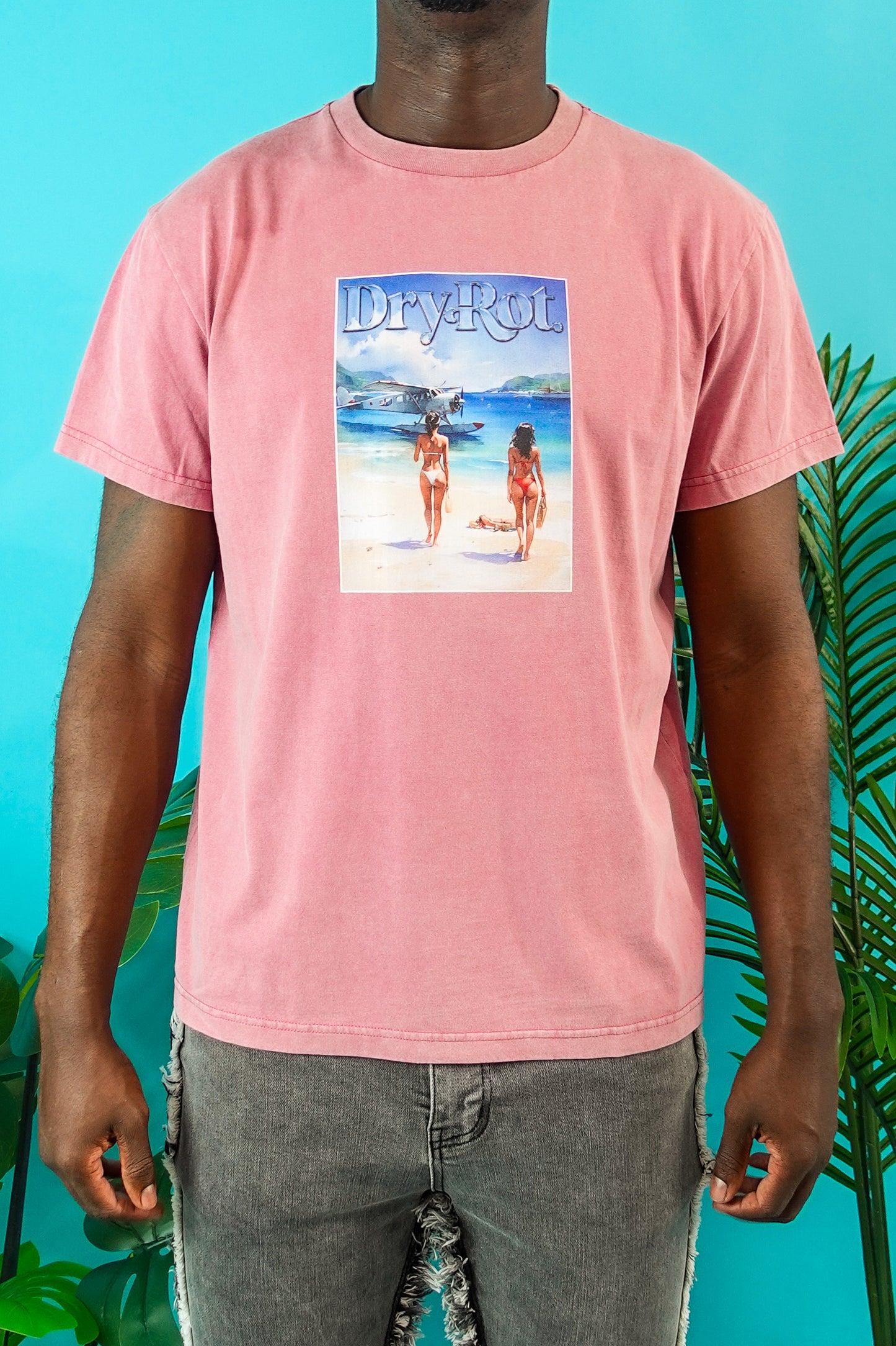 DRY ROT PLAYA TEE PINK