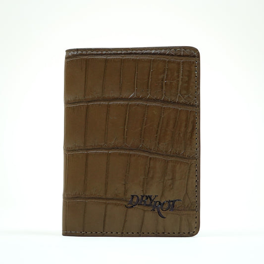 BASEL EXOTIC WALLET CROC BROWN