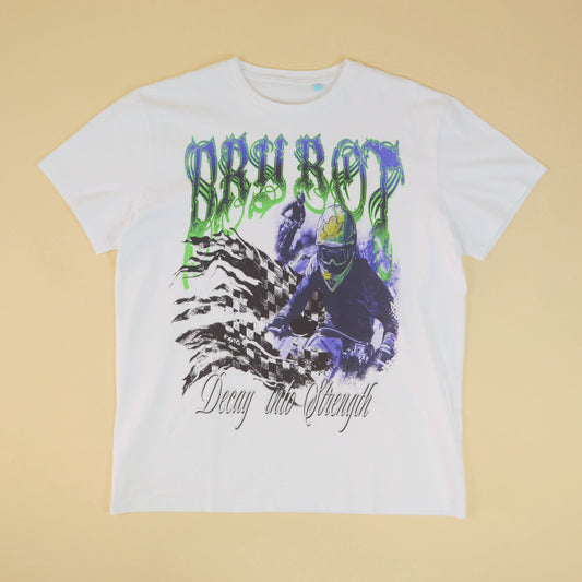 DRY ROT MOTO TEE WHITE