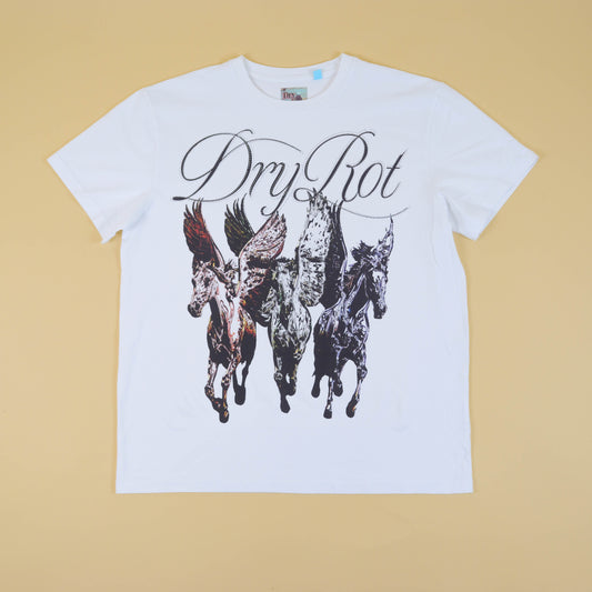 DRY ROT PEGASUS TEE WHITE