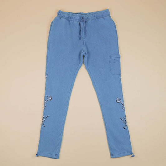 DRY ROT THORN SWEATPANTS BLUE