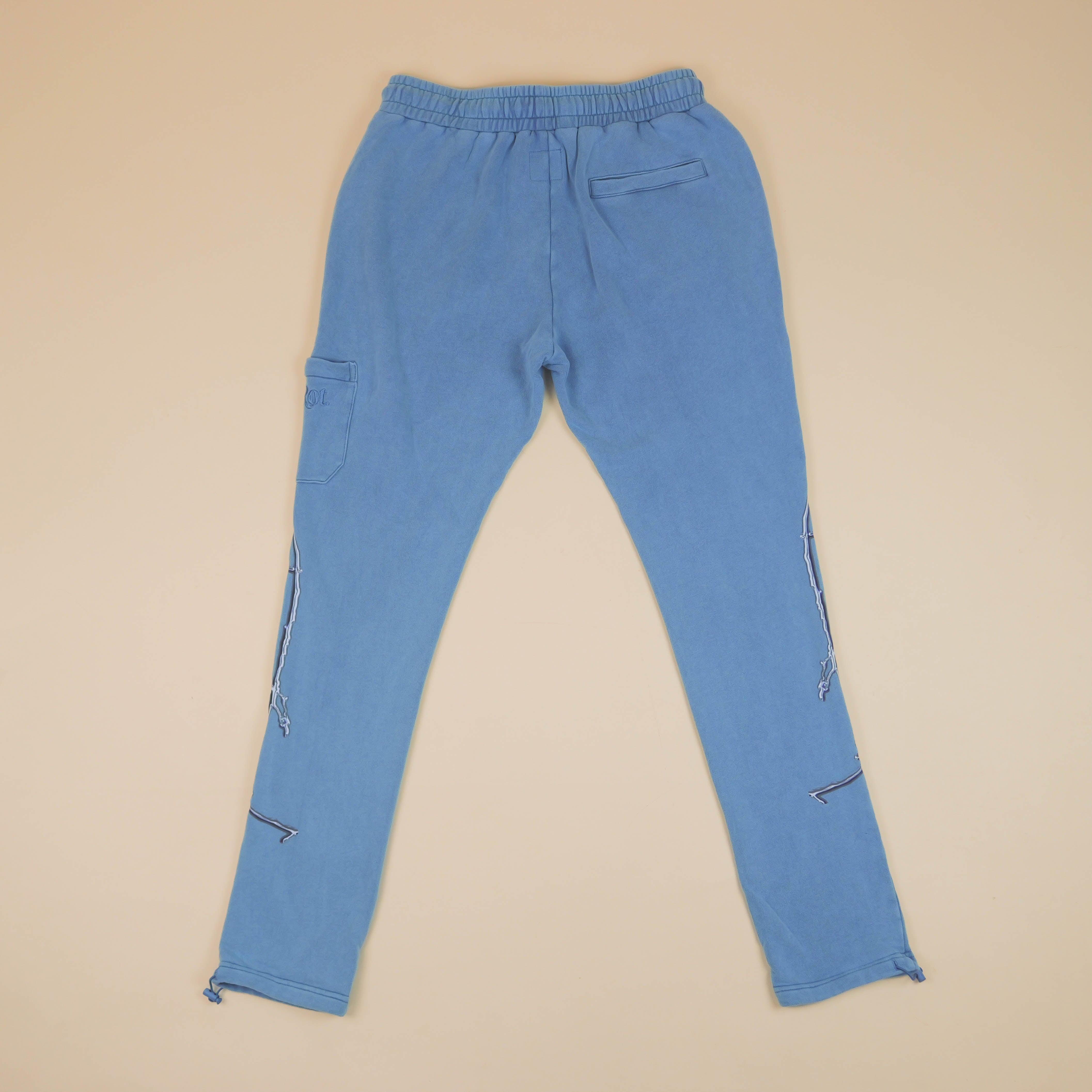 DRY ROT THORN SWEATPANTS BLUE