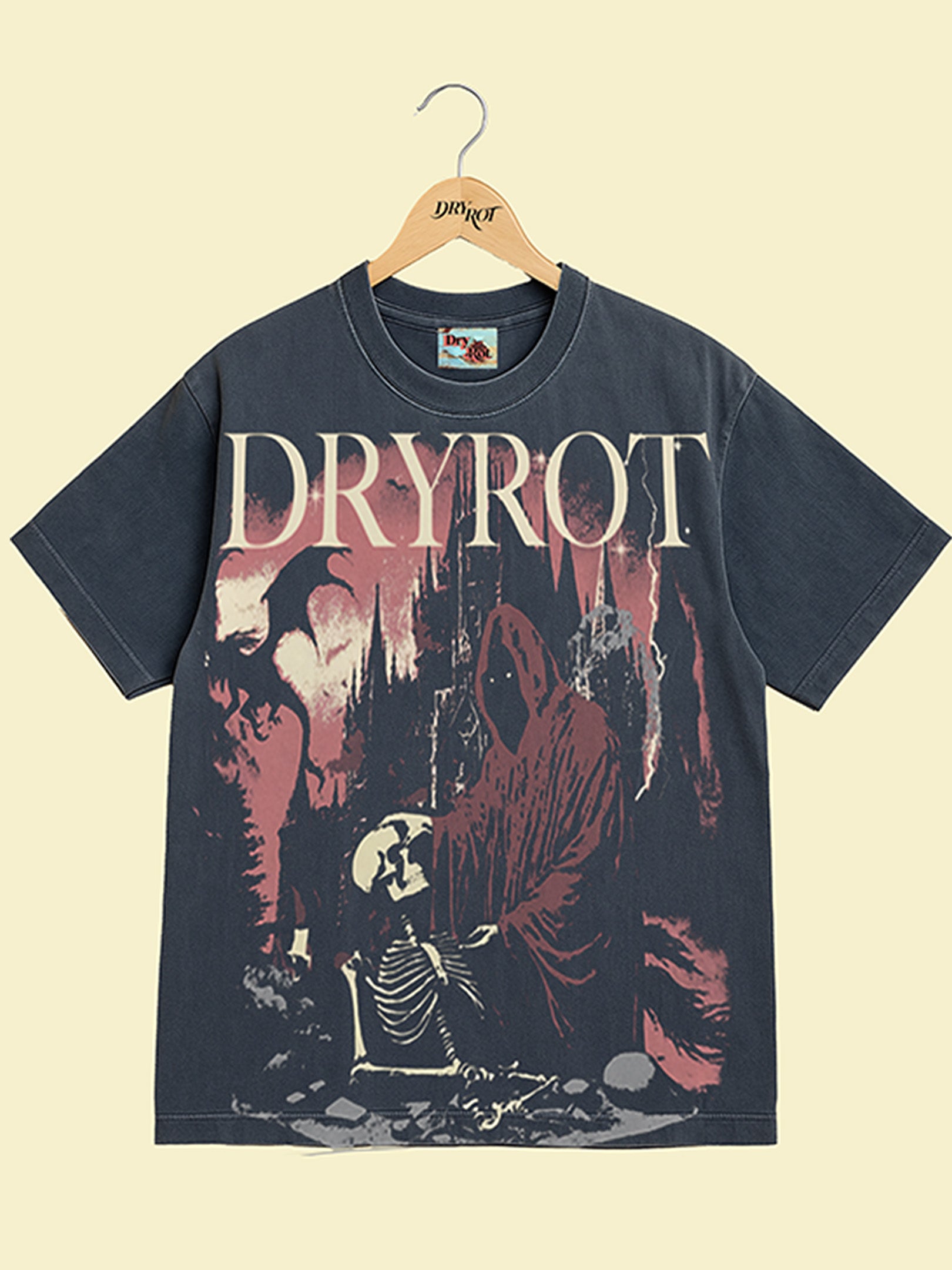 DRY ROT TILL DEATH TEE GREY