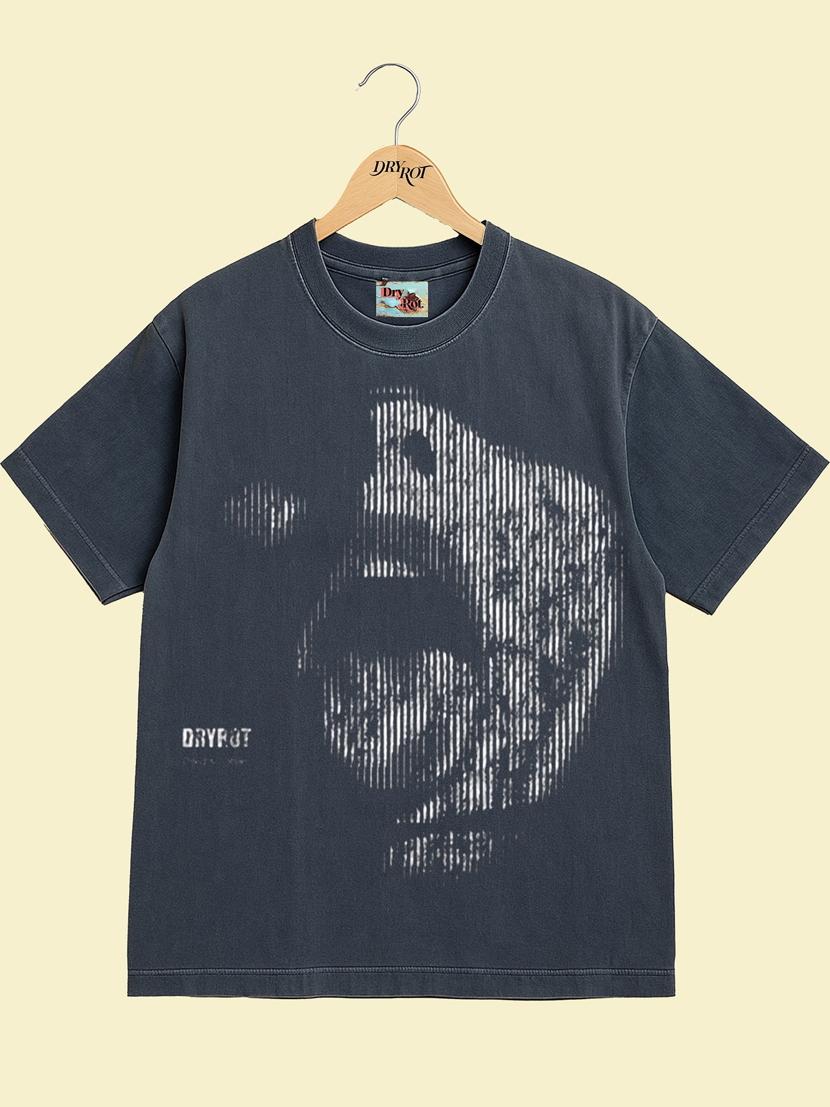 DRY ROT OPEN TEE GREY