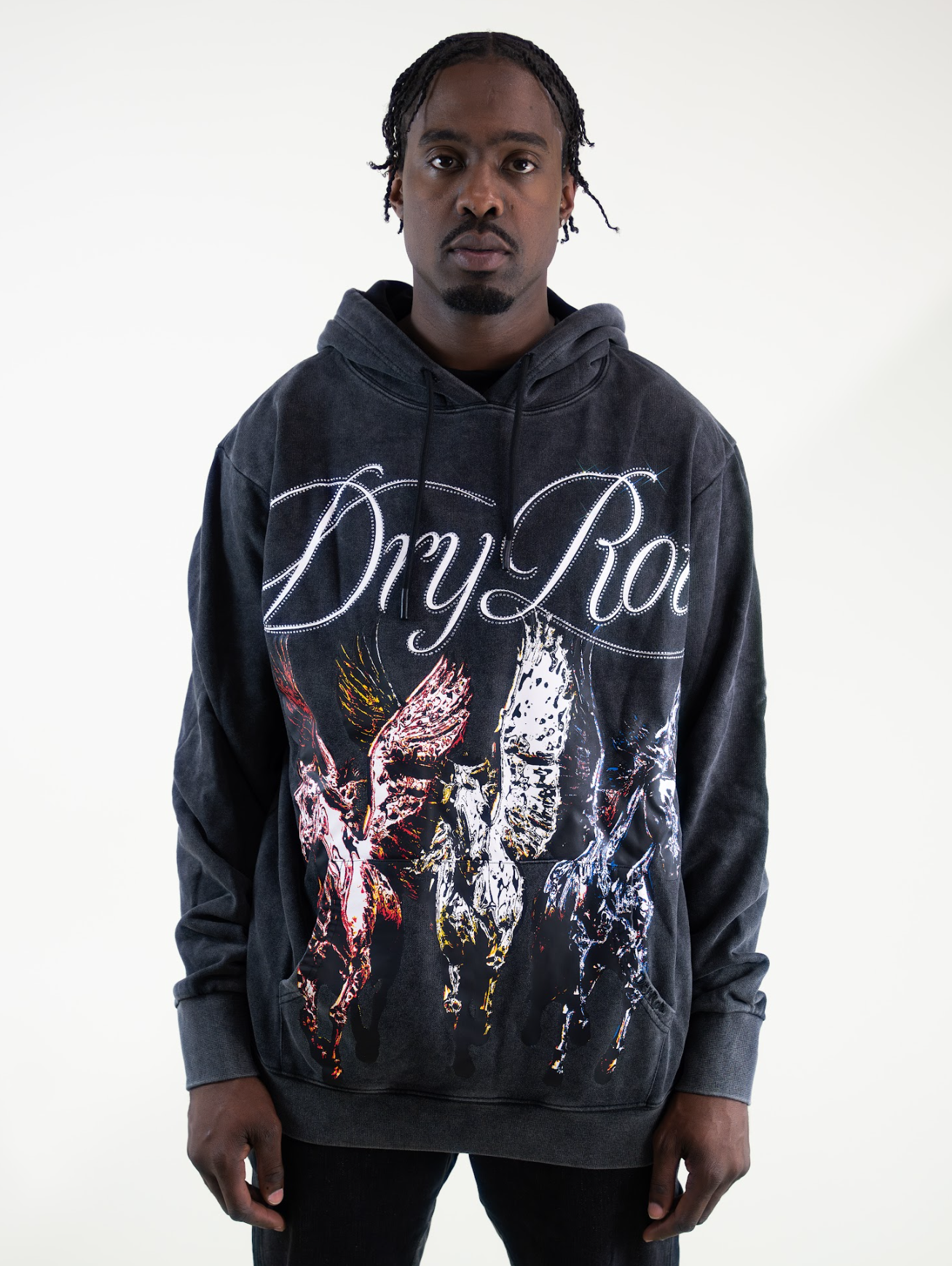 DRY ROT PEGASUS HOODIE BLACK