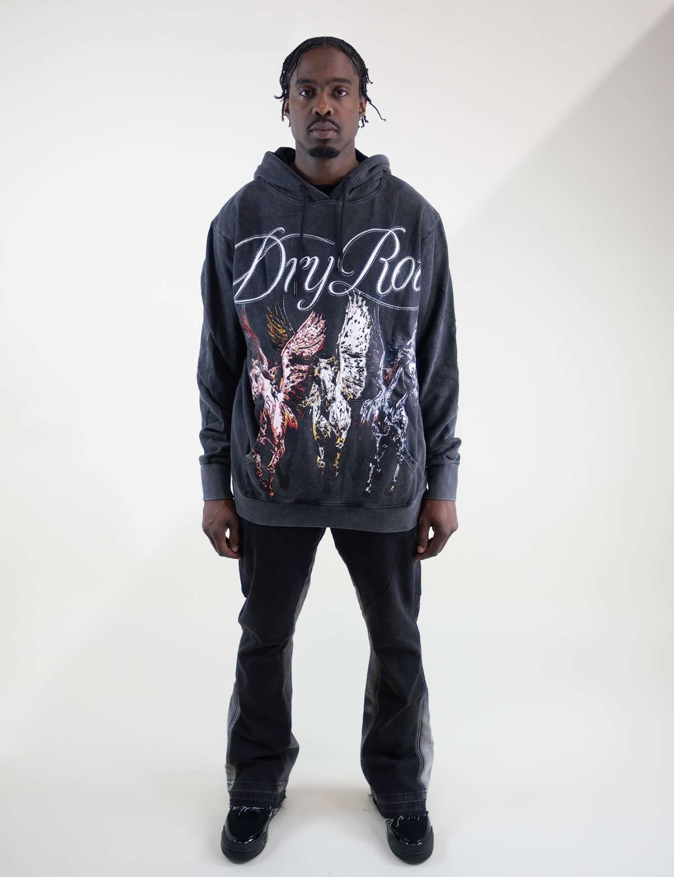 DRY ROT PEGASUS HOODIE BLACK