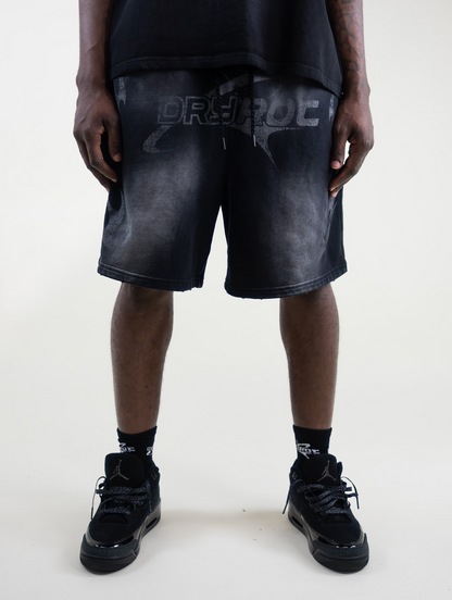 DRY ROT ROUGH RIDER COTTON SHORTS BLACK