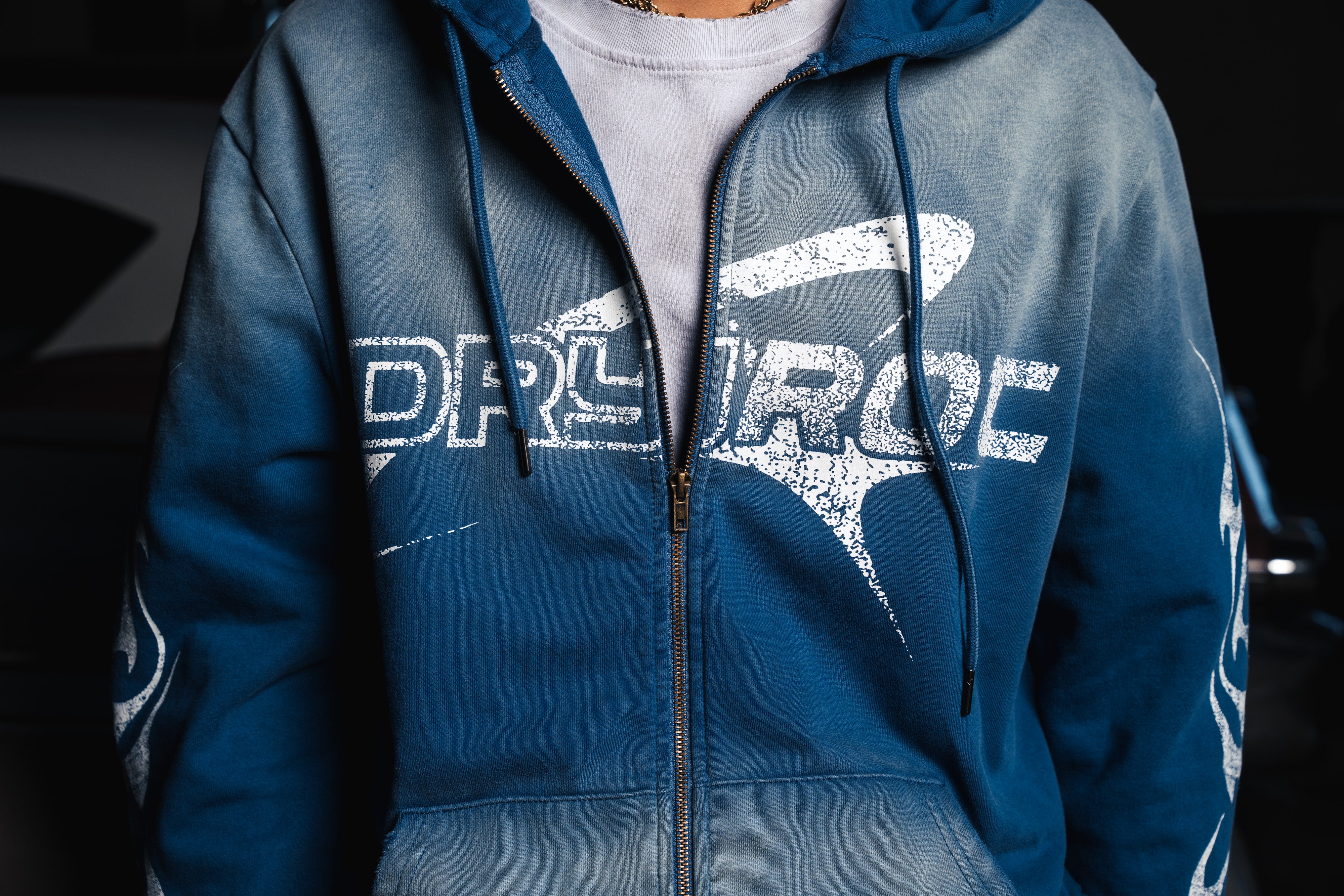 DRY ROT ROUGH RIDER HOODIE BLUE