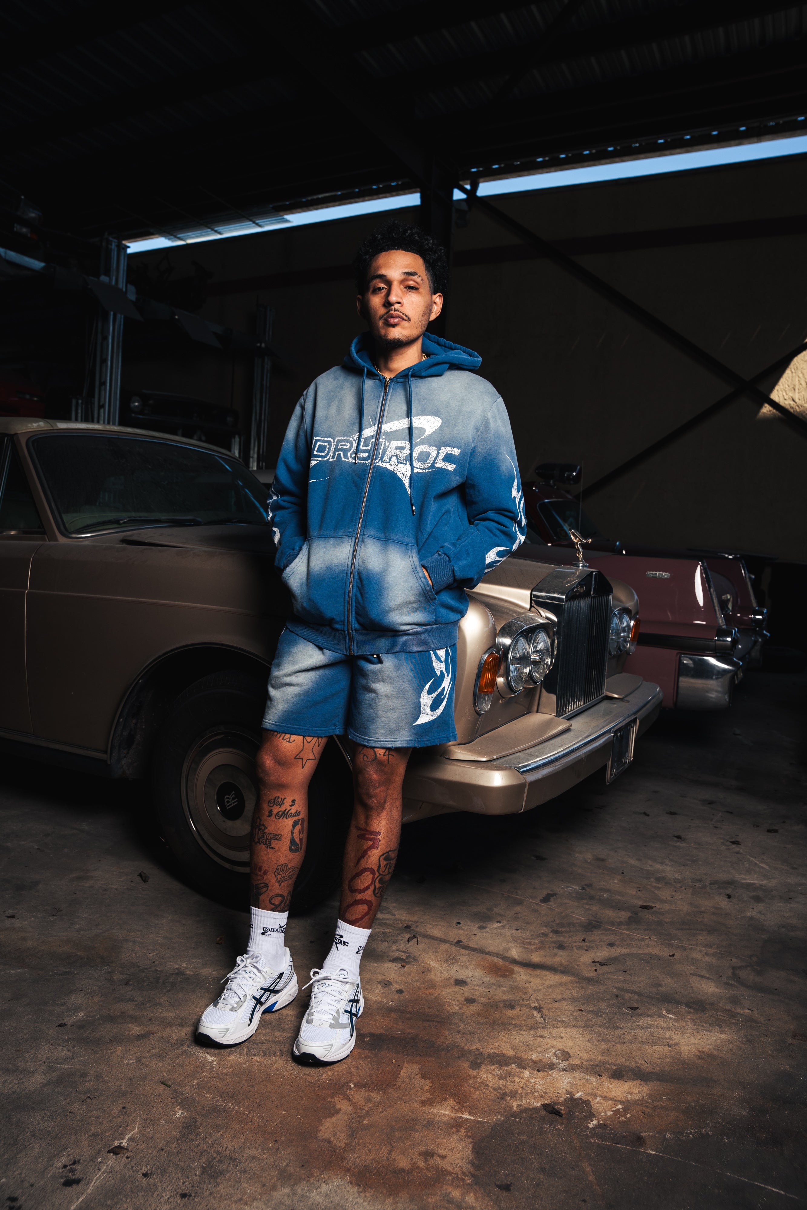 DRY ROT ROUGH RIDER HOODIE BLUE