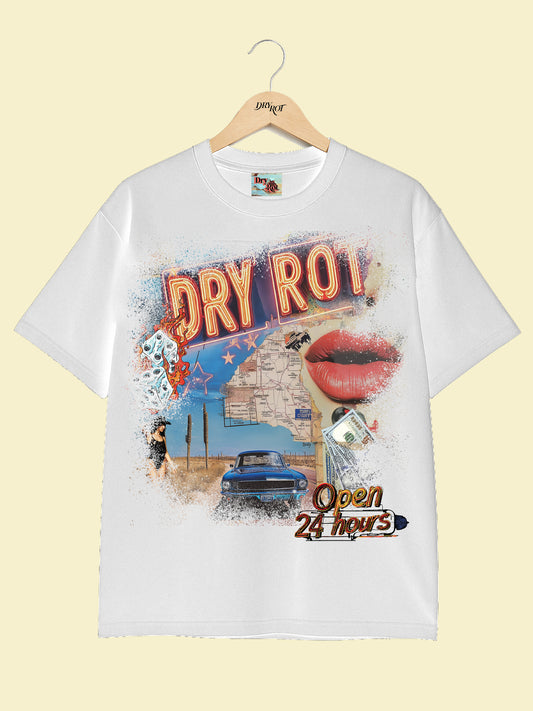 DRY ROT OVER SIZED GUEST TEE WHITE