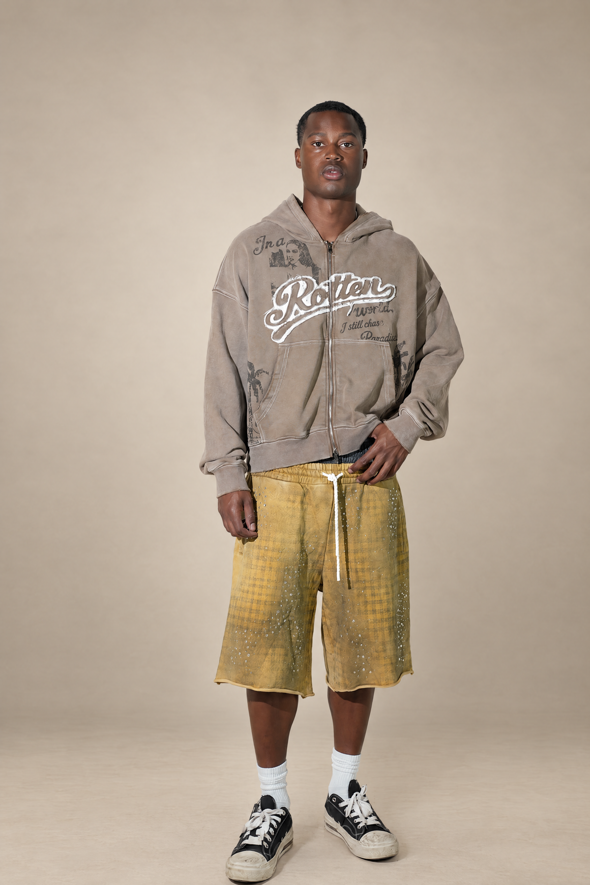 DRY ROT DECAY CRYSTAL COTTON SHORTS