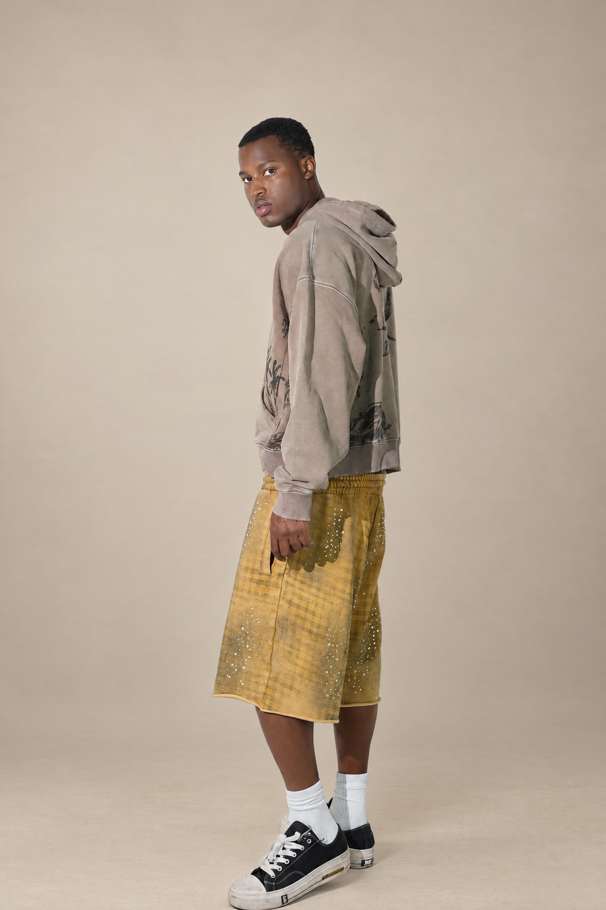 DRY ROT DECAY CRYSTAL COTTON SHORTS