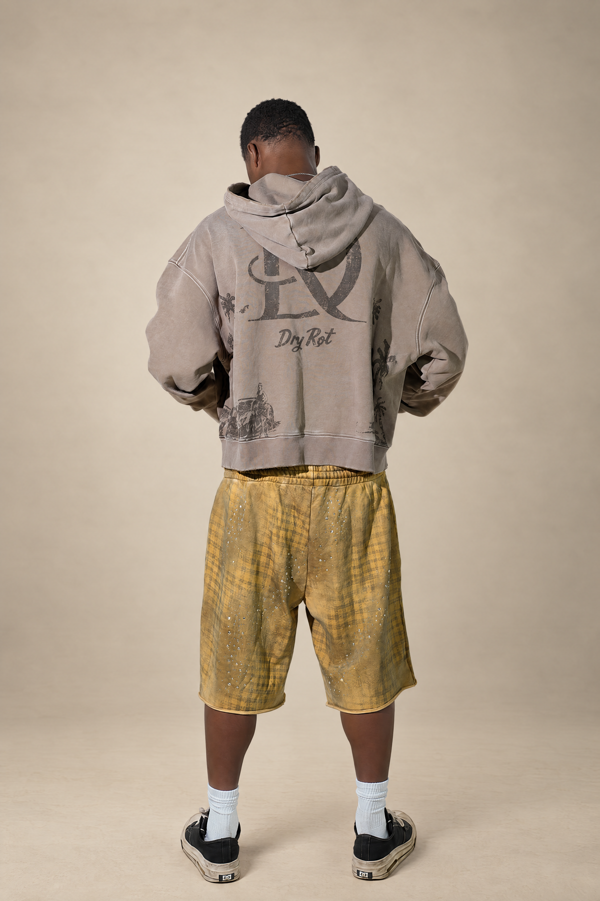 DRY ROT DECAY CRYSTAL COTTON SHORTS