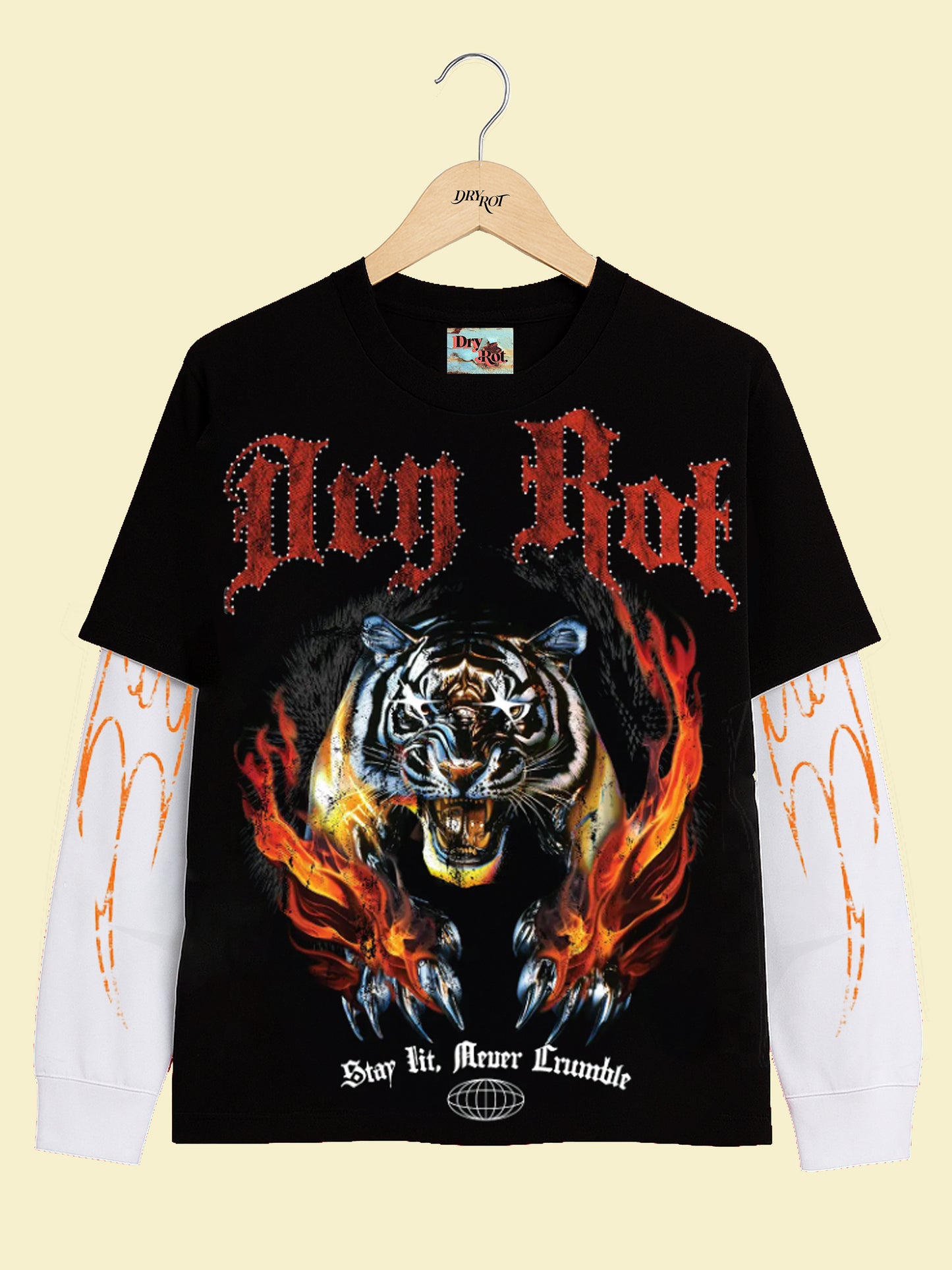 DRY ROT NEVER CRUMBLE DOUBLE LAYER L/S TEE