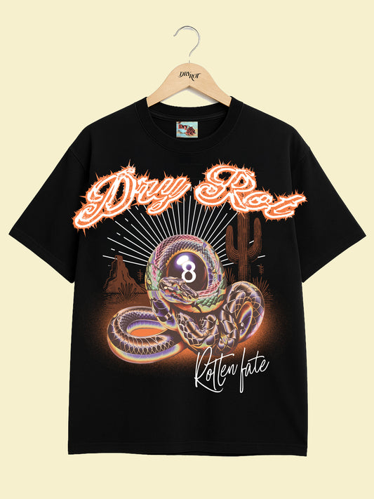 DRY ROT OVER SIZED ROTTEN FATE TEE BLACK